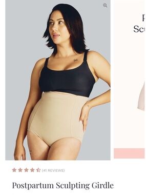 Belly Bandit High-Waist Postpartum Shapewear Briefs - Beige & Black